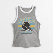 JACKSONVILLE JAGUARS VICTORY CLUB CONTRAST TRIM FITTED TANK TOP