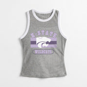 KANSAS STATE WILDCATS VICTORY CLUB CONTRAST TRIM FITTED TANK TOP