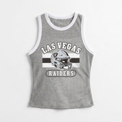 LAS VEGAS RAIDERS VICTORY CLUB CONTRAST TRIM FITTED TANK TOP