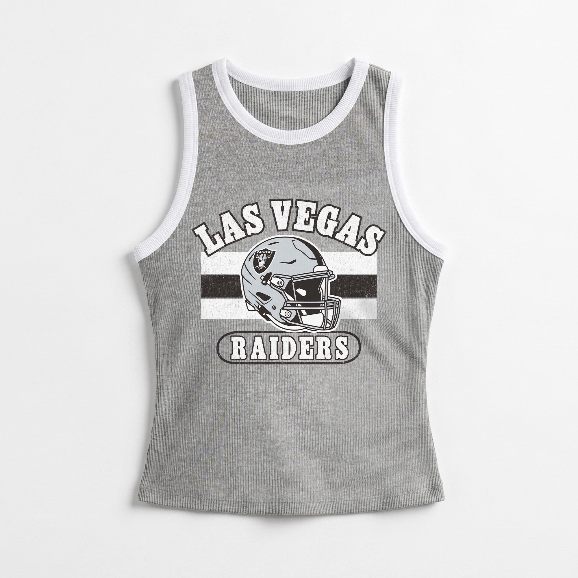LAS VEGAS RAIDERS VICTORY CLUB CONTRAST TRIM FITTED TANK TOP