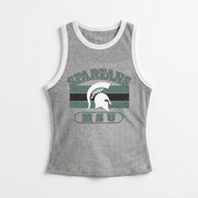 MICHIGAN STATE SPARTANS VICTORY CLUB CONTRAST TRIM FITTED TANK TOP