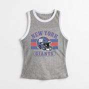 NEW YORK GIANTS VICTORY CLUB CONTRAST TRIM FITTED TANK TOP