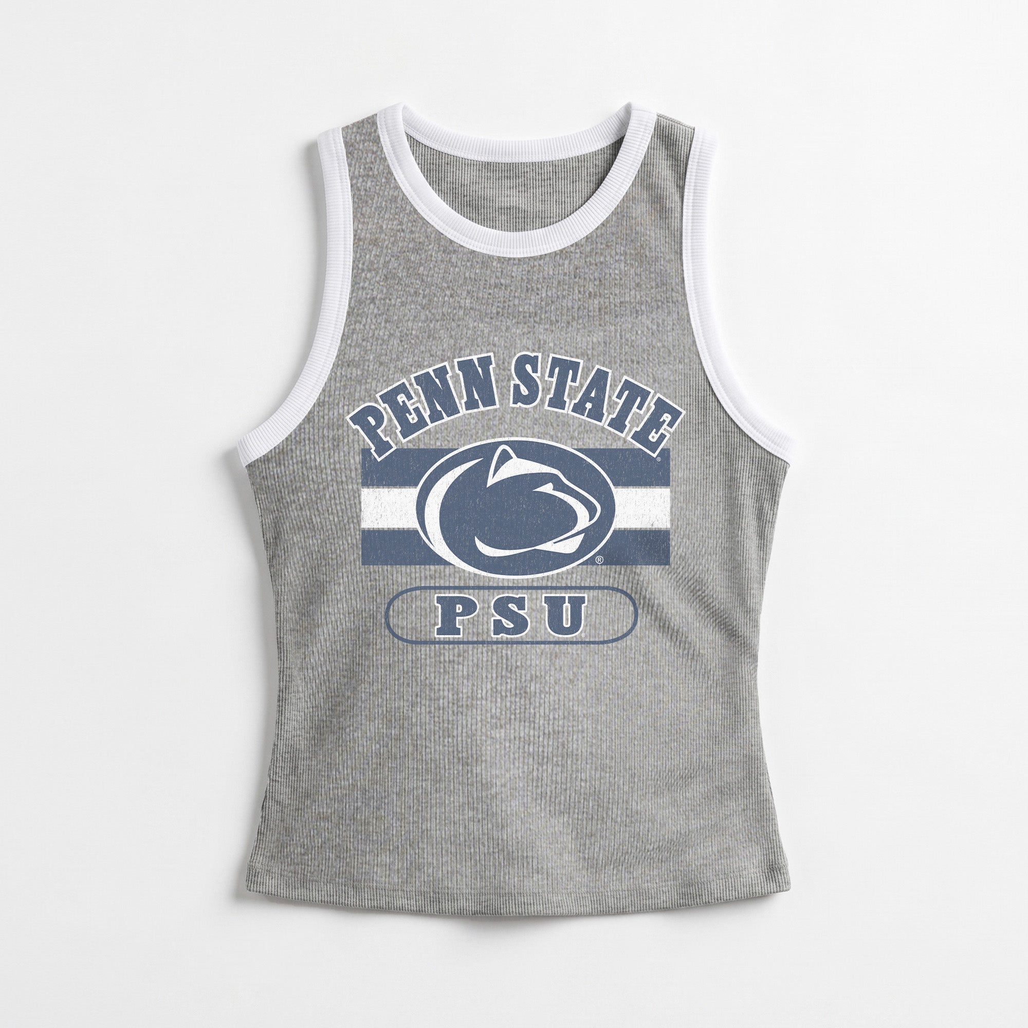 PENN STATE NITTANY LIONS VICTORY CLUB CONTRAST TRIM FITTED TANK TOP