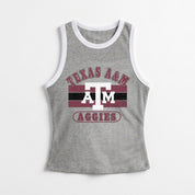 TEXAS A&M AGGIES VICTORY CLUB CONTRAST TRIM FITTED TANK TOP