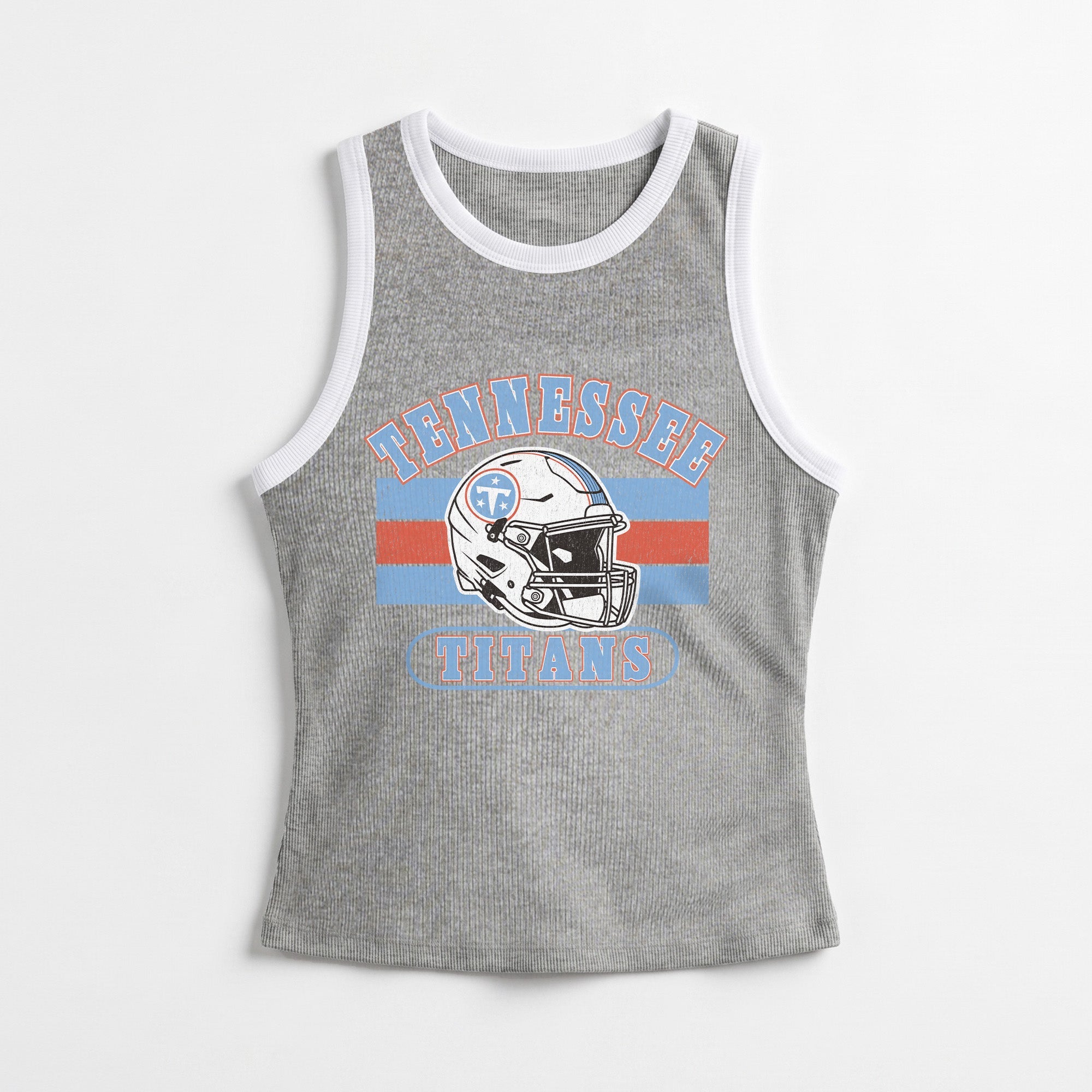 TENNESSEE TITANS VICTORY CLUB CONTRAST TRIM FITTED TANK TOP