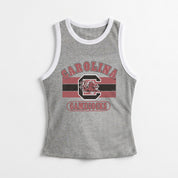 SOUTH CAROLINA GAMECOCKS VICTORY CLUB CONTRAST TRIM FITTED TANK TOP