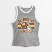 WASHINGTON COMMANDERS VICTORY CLUB CONTRAST TRIM FITTED TANK TOP