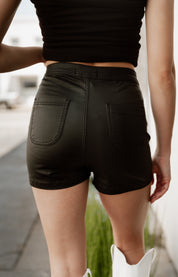 LEATHER LUXE SHORTS