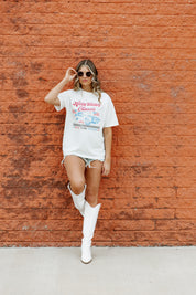 AMERICAN CLASSIC OVERSIZED VINTAGE WASH TEE IN IVORY