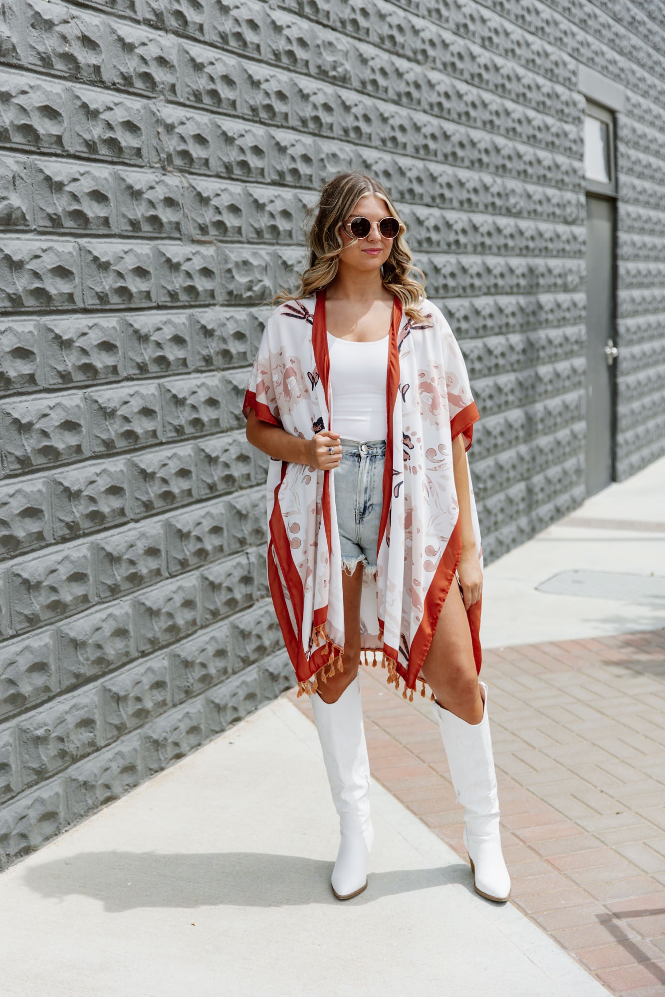 PERIE BOHEMIAN PRINT KIMONO