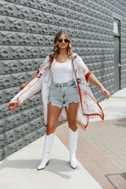 PERIE BOHEMIAN PRINT KIMONO