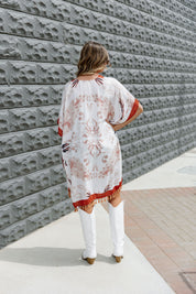 PERIE BOHEMIAN PRINT KIMONO