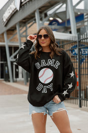 Black These Are The Glory Days Allstar Sweatshirt - Side View | Gameday Couture - SOHO