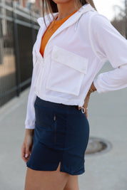 BREEZY BLISS JACKET IN WHITE