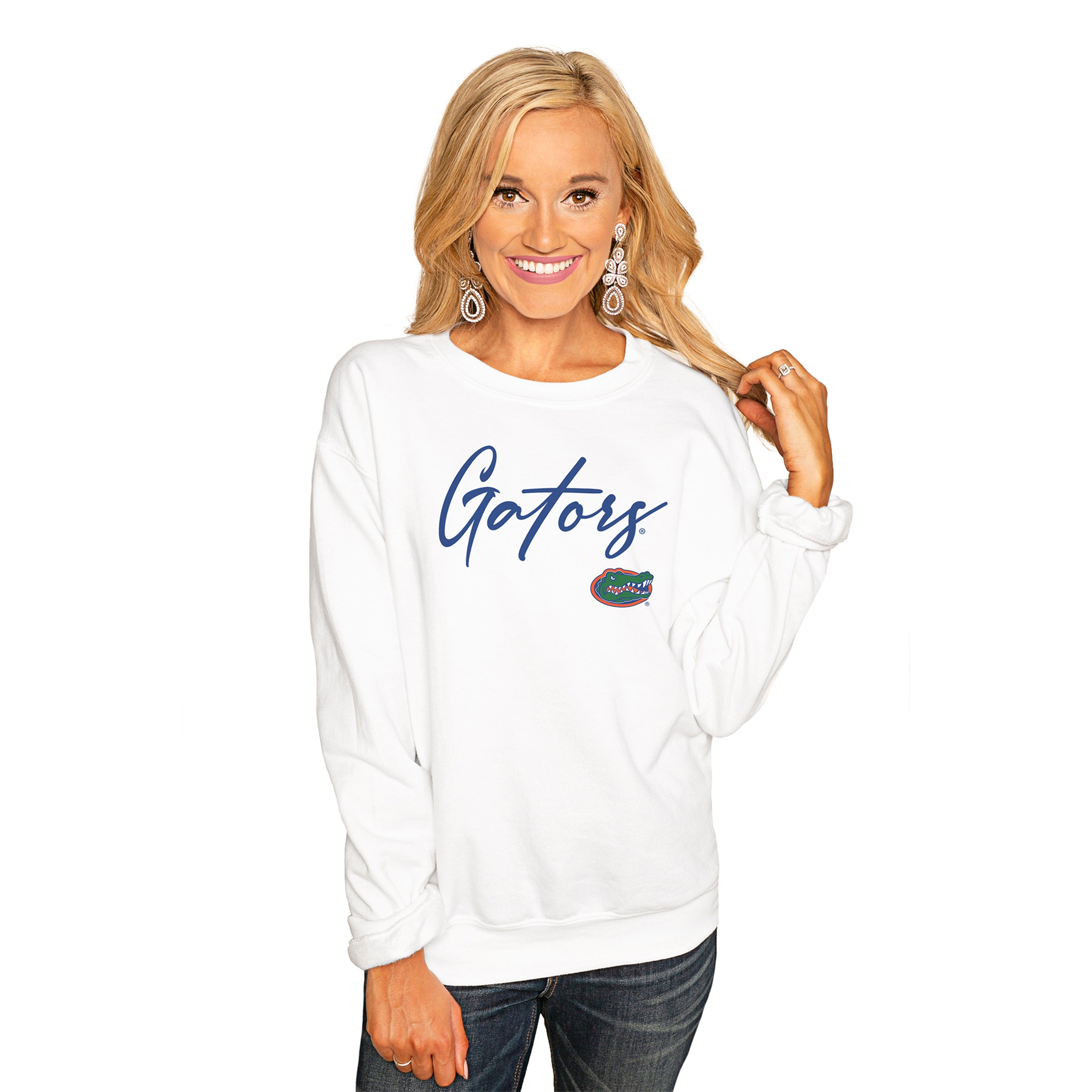 FLORIDA GATORS Win The Day Crew Sweatshirt-FLORIDA GATORS