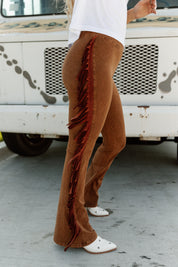 ULTIMATE FRINGE MINERAL WASHED FLARED PANTS