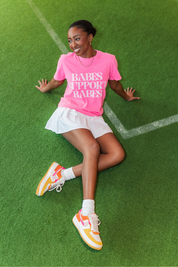 BABES SUPPORT BABES VINTAGE WASH BOYFRIEND TEE