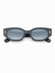 ALL THE ANGLES CAT EYE SUNGLASSES IN GREY