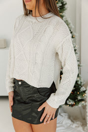 LUSH & LEATHER STATEMENT SKIRT