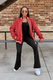 HOME RUN CLUB SPORT STRIPE VARSITY JACKET