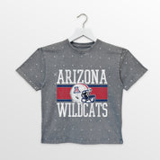 ARIZONA WILDCATS ON THE BALL KIDS MINI RHINESTONE OVERSIZED TEE