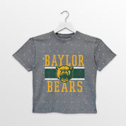 BAYLOR BEARS ON THE BALL KIDS MINI RHINESTONE OVERSIZED TEE