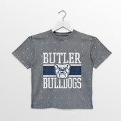 BUTLER BULLDOGS ON THE BALL KIDS MINI RHINESTONE OVERSIZED TEE