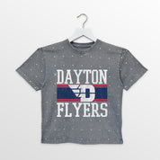 DAYTON FLYERS ON THE BALL KIDS MINI RHINESTONE OVERSIZED TEE