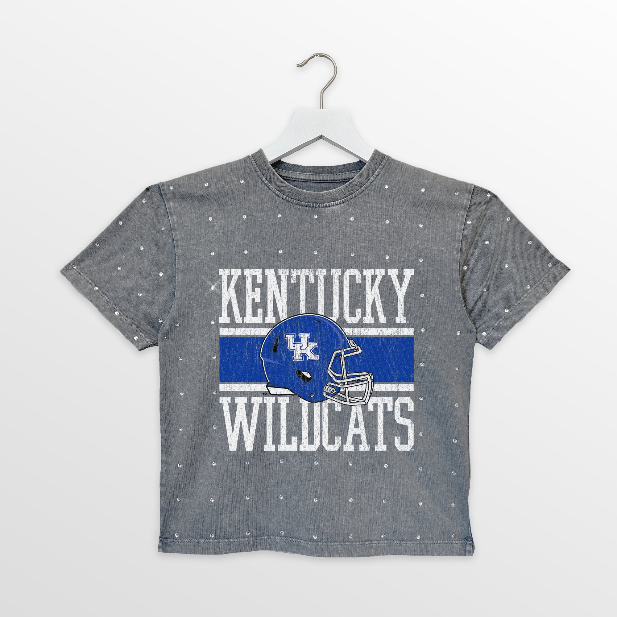 KENTUCKY WILDCATS On The Ball Kid's Mini Rhinestone Tee