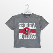 GEORGIA BULLDOGS On The Ball Kid's Mini Rhinestone Tee