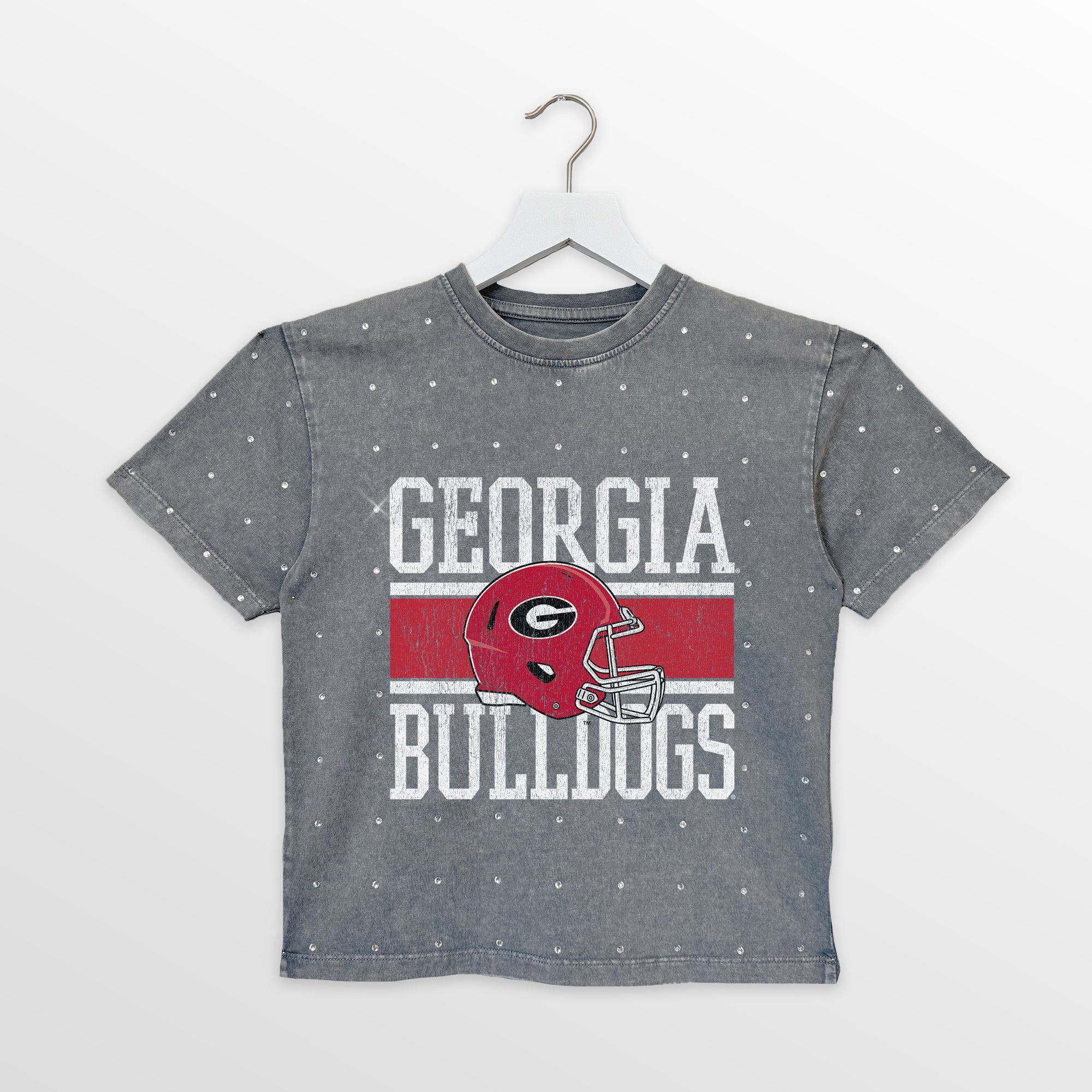 GEORGIA BULLDOGS On The Ball Kid's Mini Rhinestone Tee