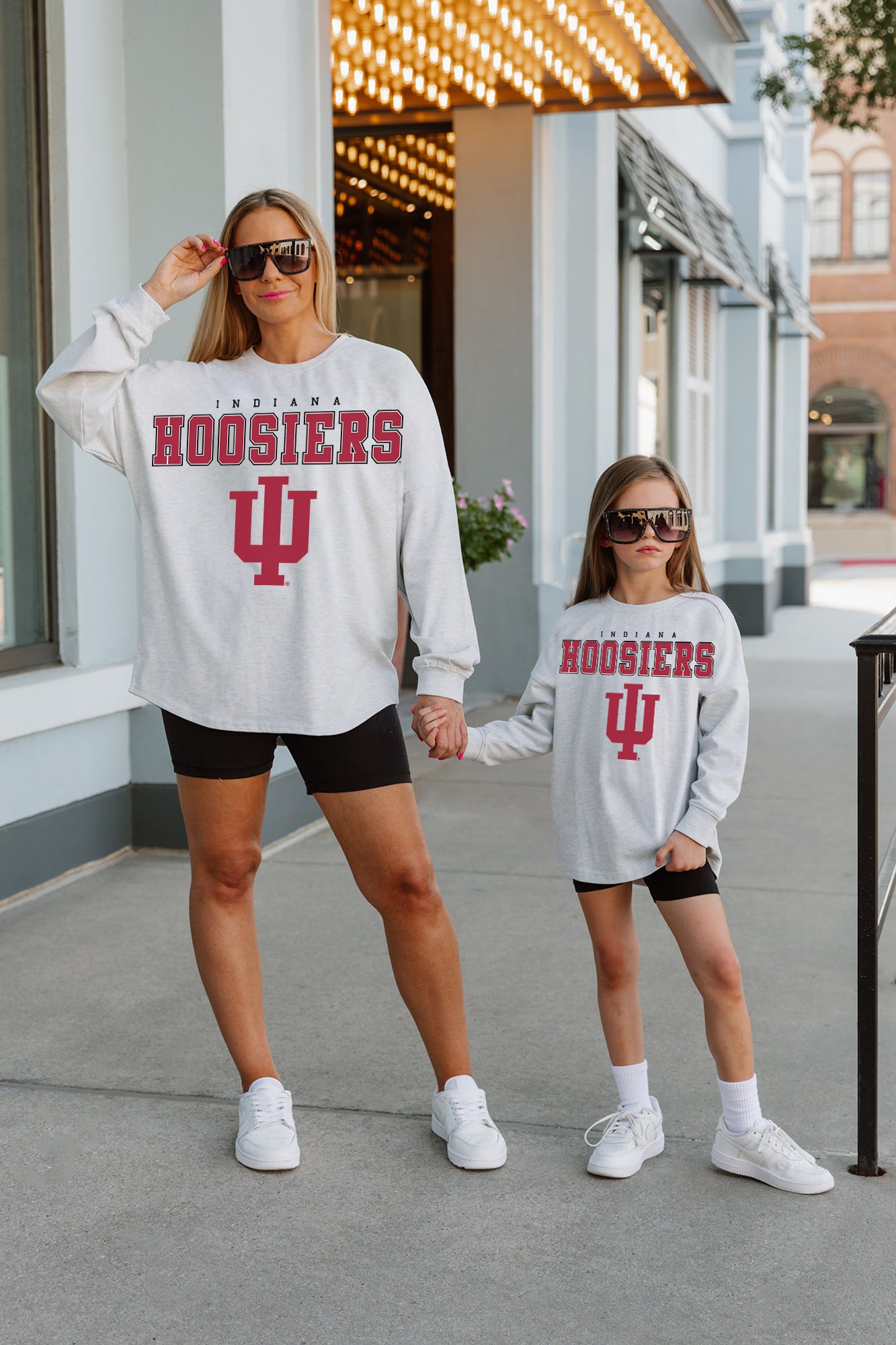 INDIANA HOOSIERS Big Goals Kid's Long-Sleeve Tee