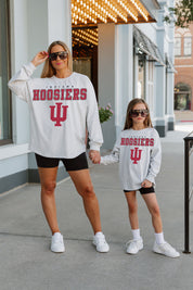 INDIANA HOOSIERS Big Goals Kid's Long-Sleeve Tee