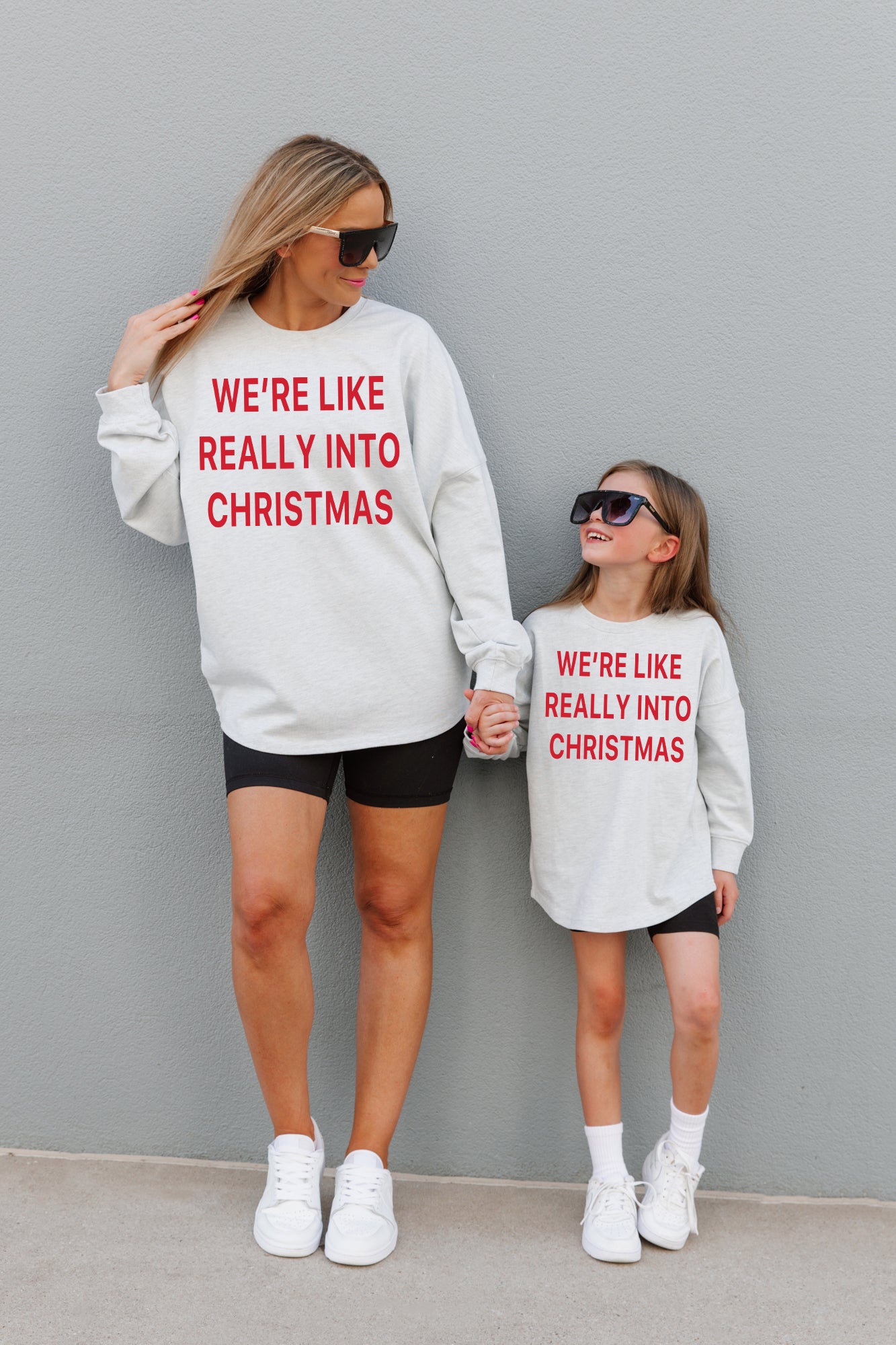 REALLY INTO CHRISTMAS DROP SHOULDER LONG SLEEVE PULLOVER FOR KIDS