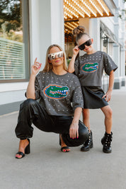 FLORIDA GATORS Making Moves Kid's Rhinestone Crop Tee