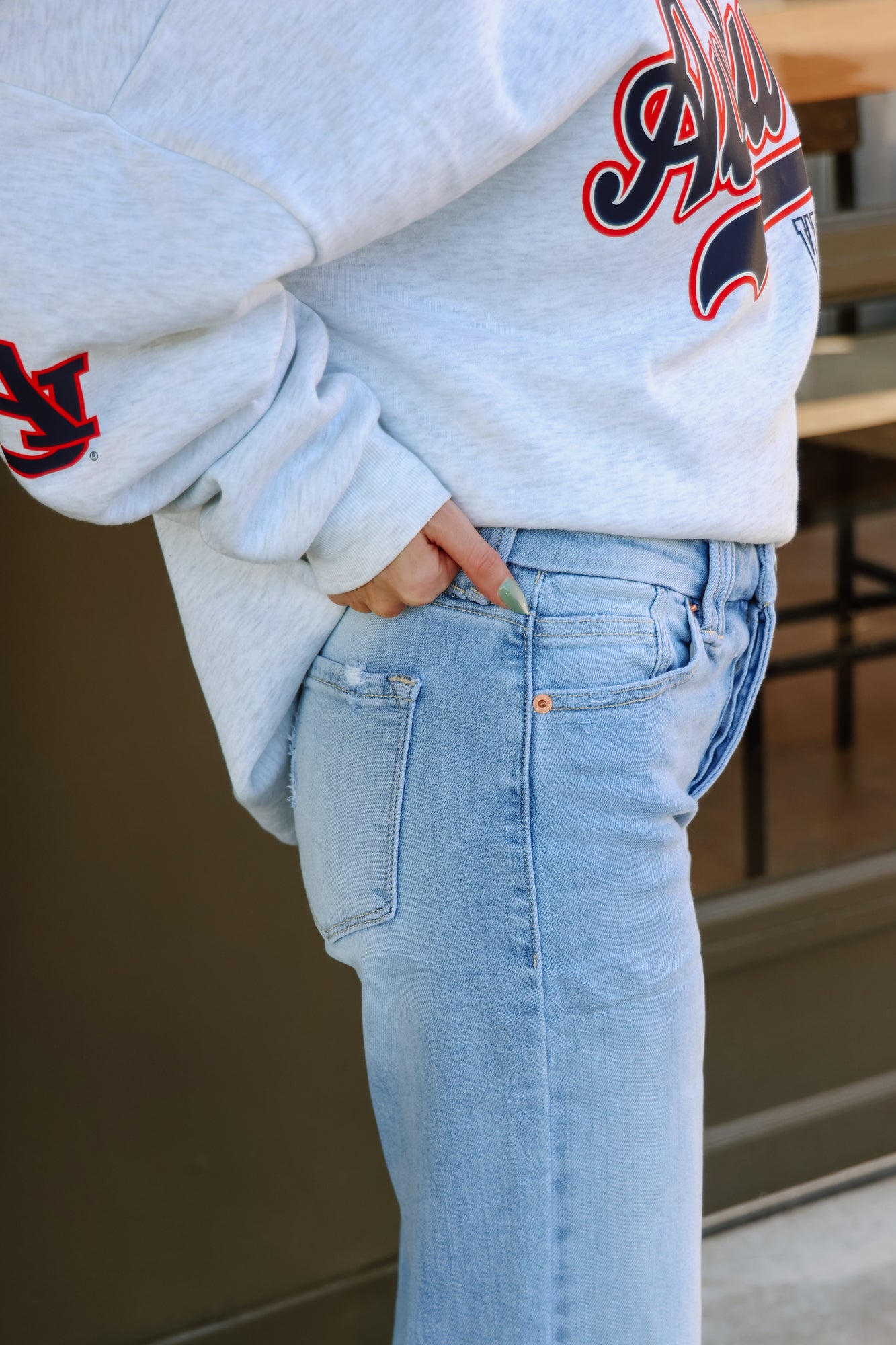 ZOE WIDE CUFF STRAIGHT LEG JEANS