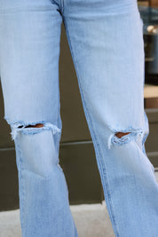 ZOE WIDE CUFF STRAIGHT LEG JEANS