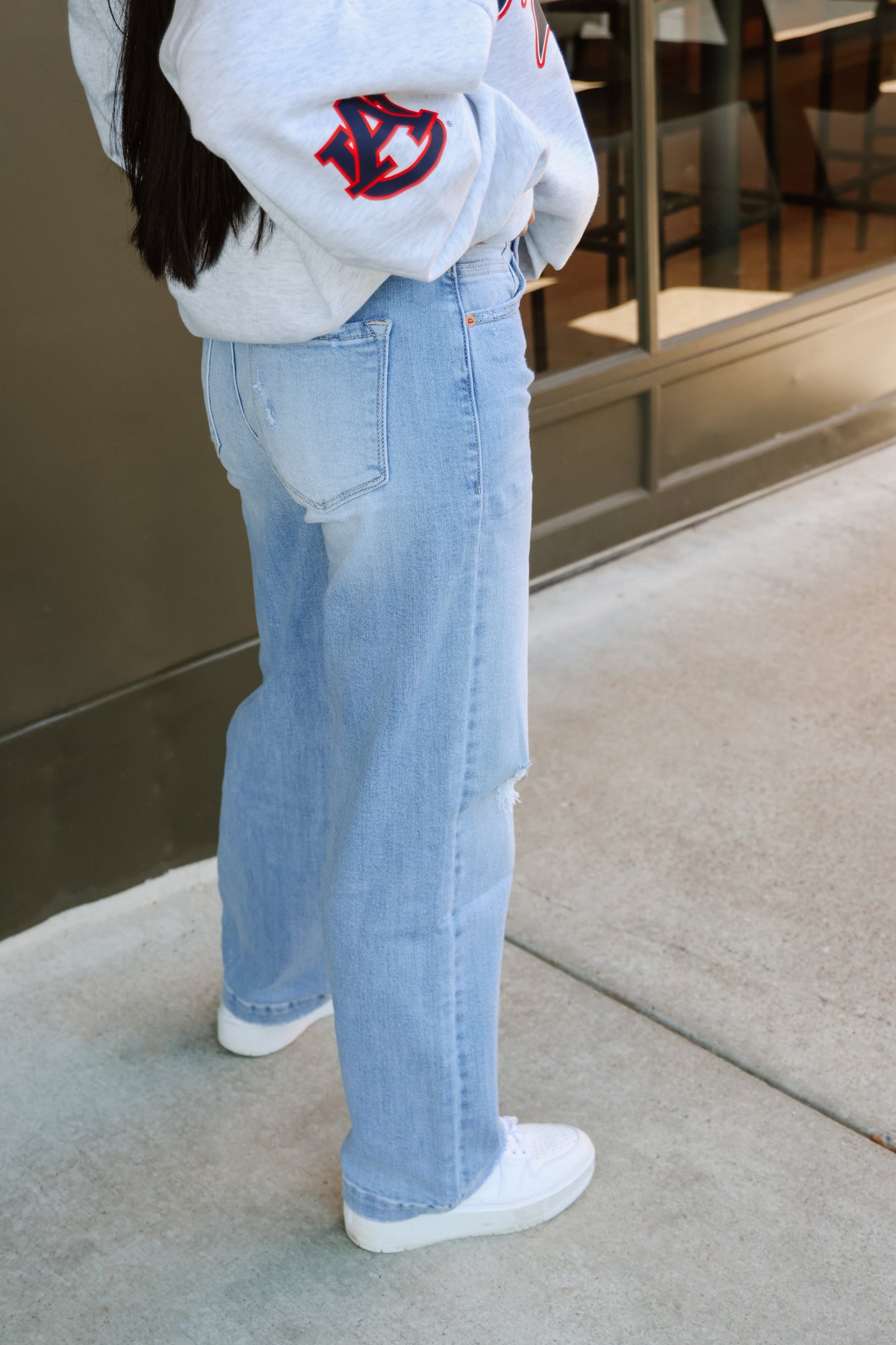 ZOE WIDE CUFF STRAIGHT LEG JEANS