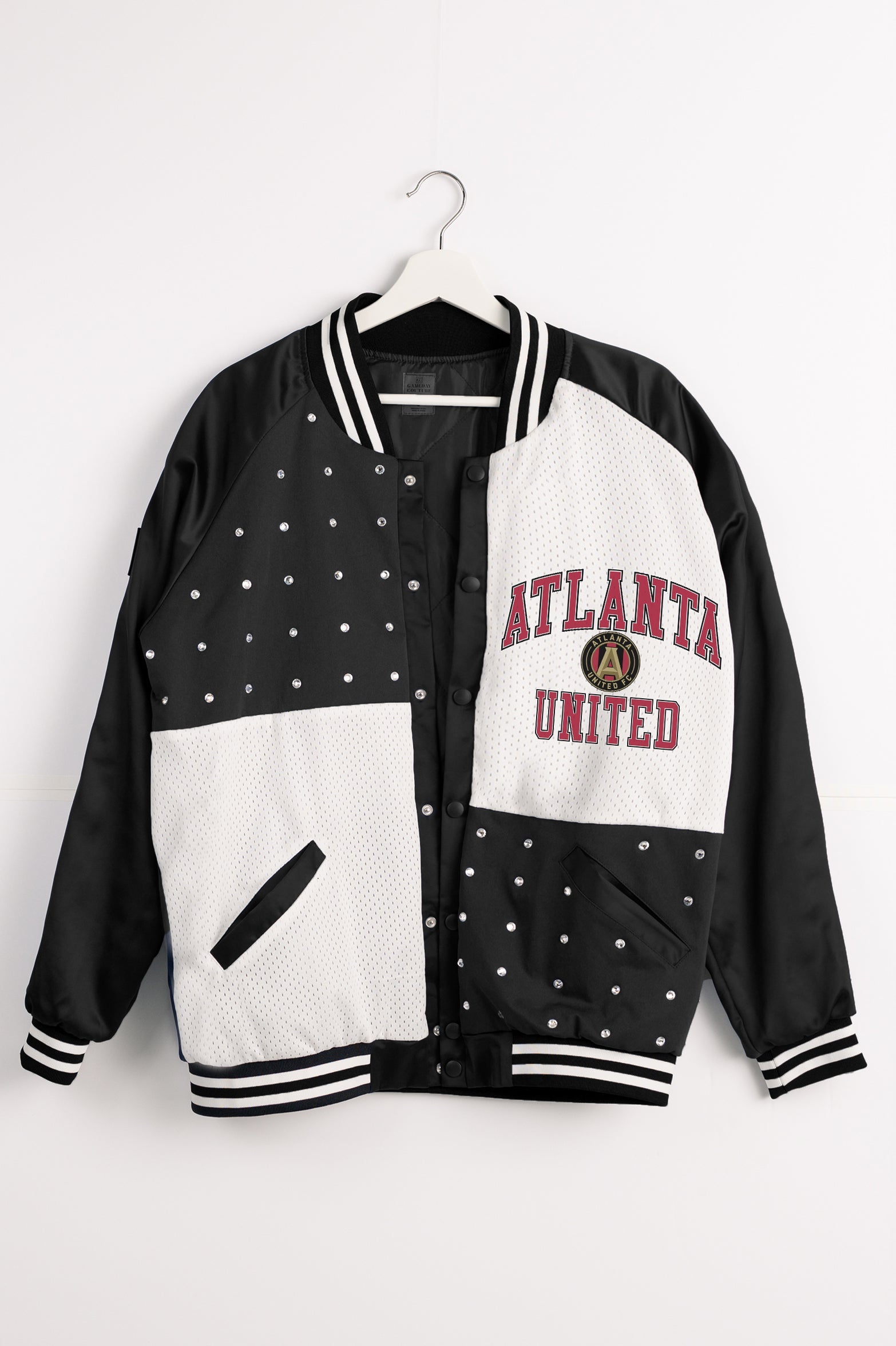 ATLANTA UNITED FC REFINED RIVALRY THROWBACK VARSITY BOMBER JACKET