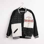 ARIZONA STATE SUN DEVILS INNER DRIVE THROWBACK VARSITY BOMBER JACKET