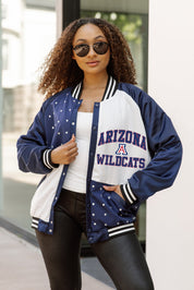 ARIZONA WILDCATS REFINED RIVALRY THROWBACK VARSITY BOMBER JACKET