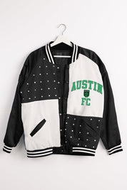 AUSTIN FC REFINED RIVALRY THROWBACK VARSITY BOMBER JACKET