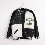 BAYLOR BEARS REFINED RIVALRY THROWBACK VARSITY BOMBER JACKET