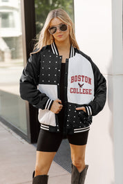BOSTON COLLEGE EAGLES REFINED RIVALRY THROWBACK VARSITY BOMBER JACKET