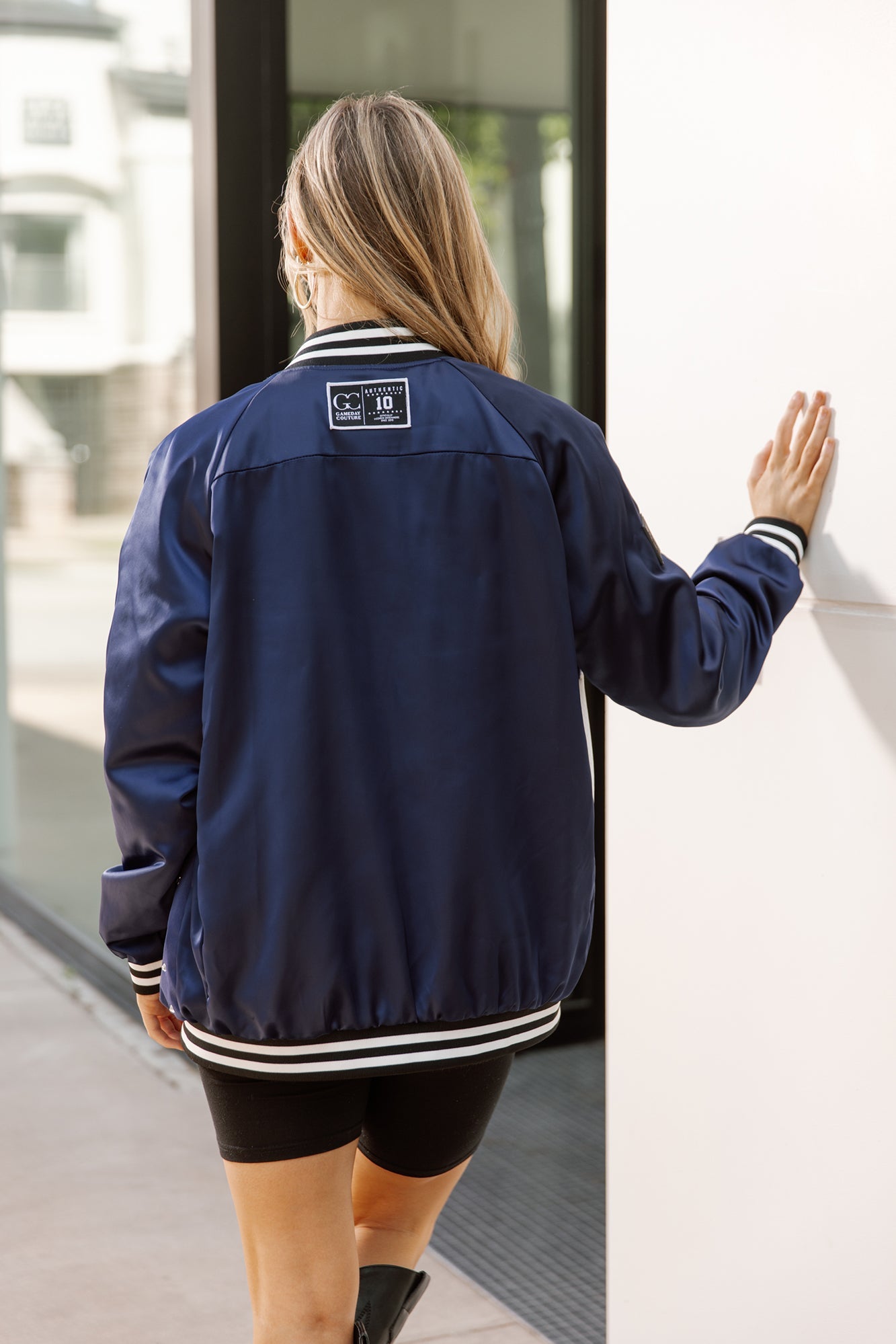 BYU COUGARS REFINED RIVALRY THROWBACK VARSITY BOMBER JACKET
