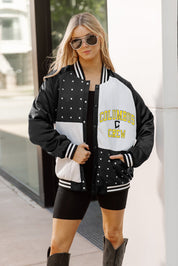 COLUMBUS CREW SC REFINED RIVALRY THROWBACK VARSITY BOMBER JACKET