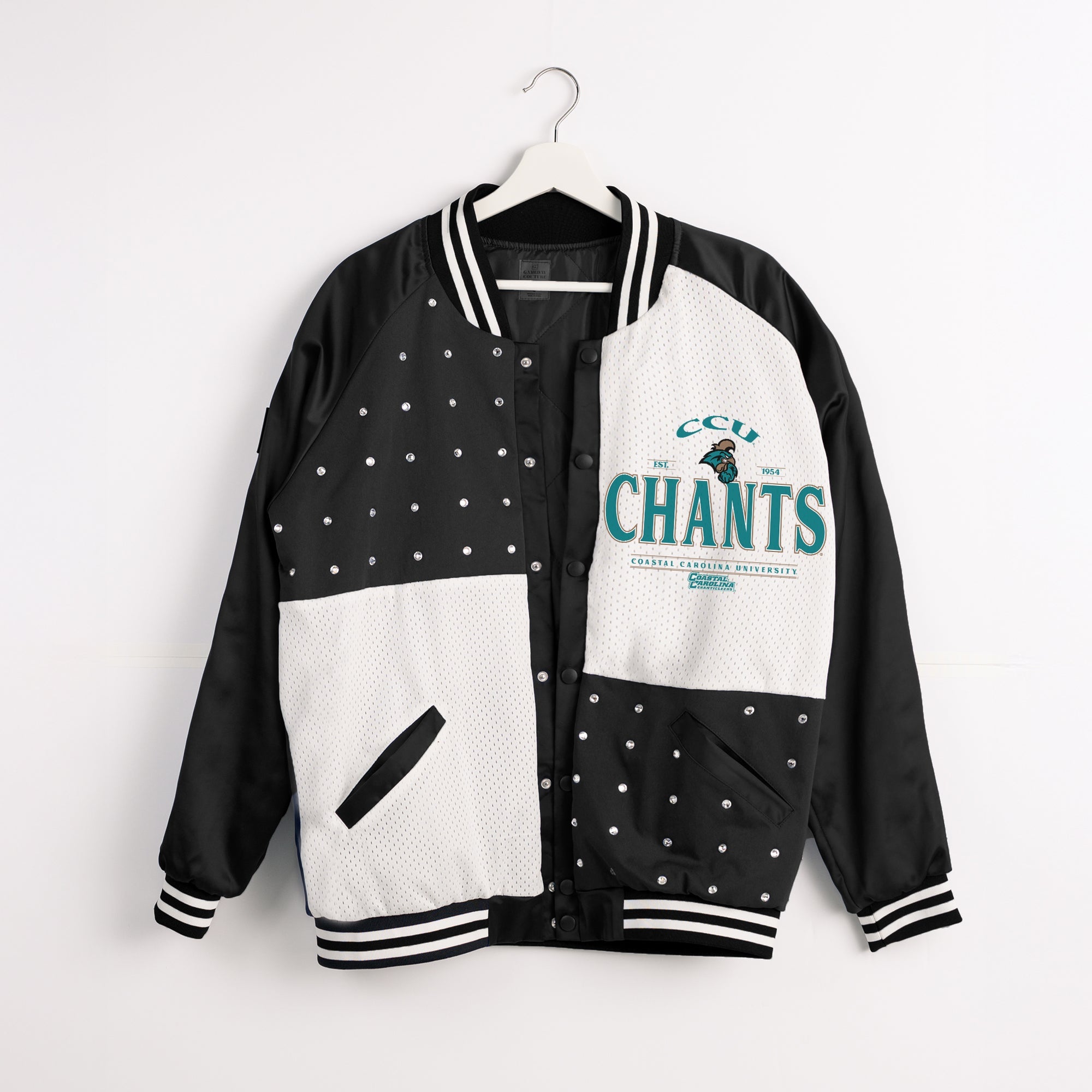 COASTAL CAROLINA CHANTICLEERS INNER DRIVE THROWBACK VARSITY BOMBER JACKET