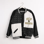 CENTRAL FLORIDA KNIGHTS REFINED RIVALRY THROWBACK VARSITY BOMBER JACKET
