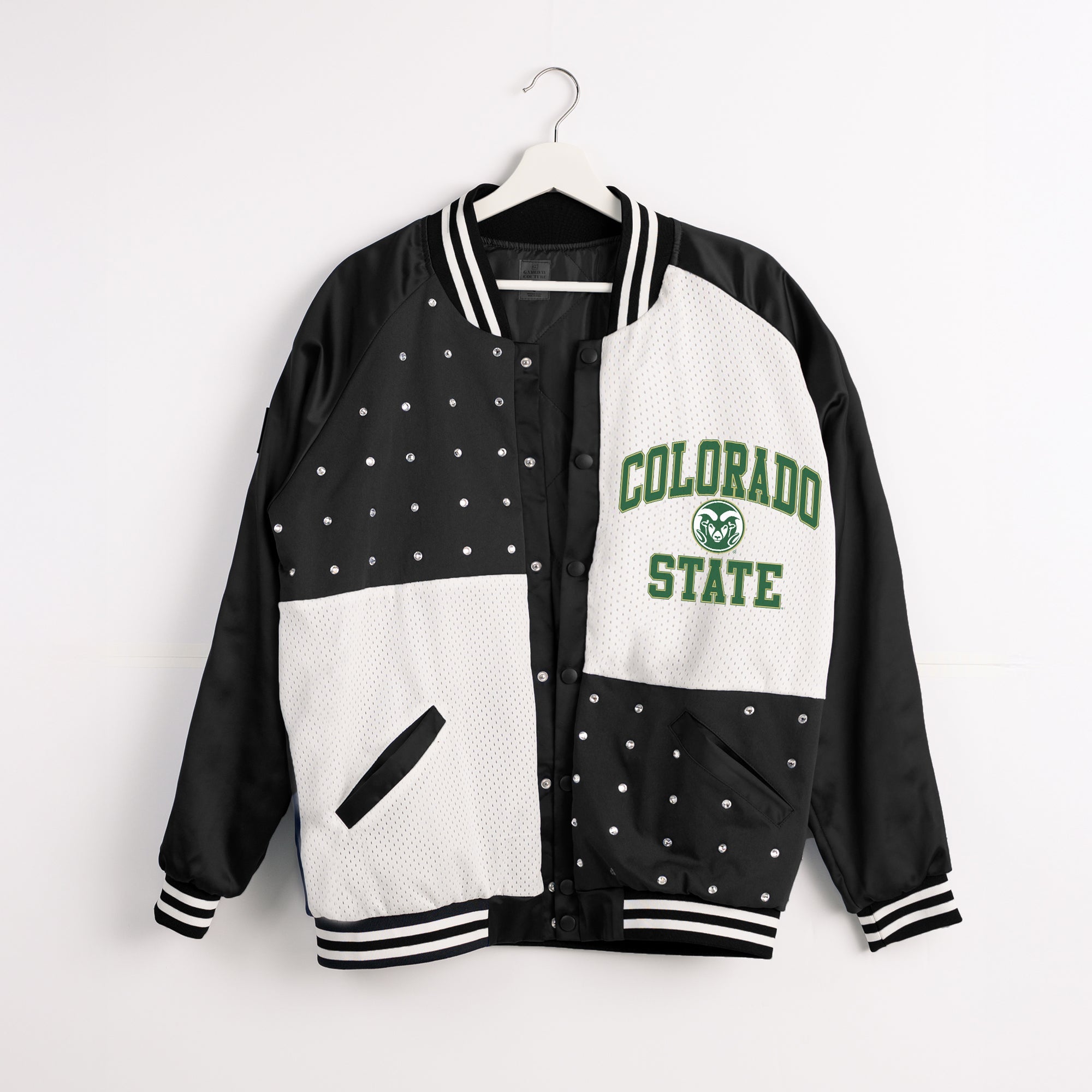 COLORADO STATE RAMS REFINED RIVALRY THROWBACK VARSITY BOMBER JACKET