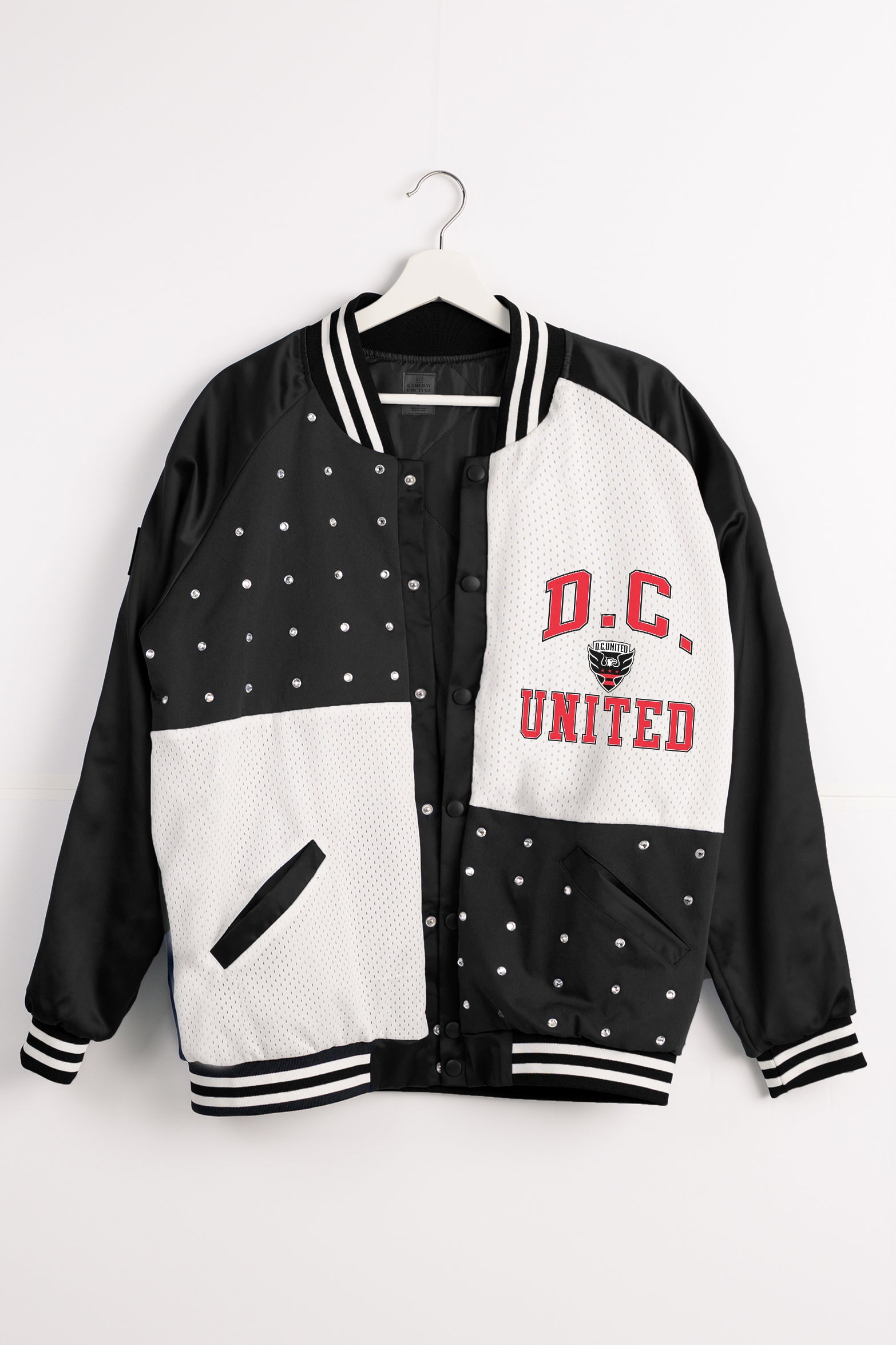 DC UNITED REFINED RIVALRY THROWBACK VARSITY BOMBER JACKET